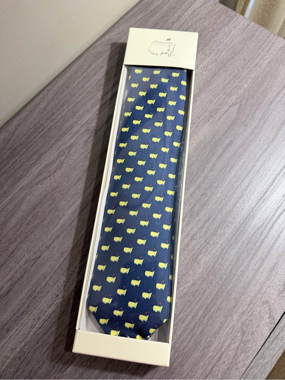 NEW 2026 Masters logo golf silk tie Vineyard Vines Augusta National navy pga
